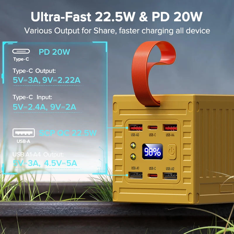 QOOVI 60000mAh Power Bank