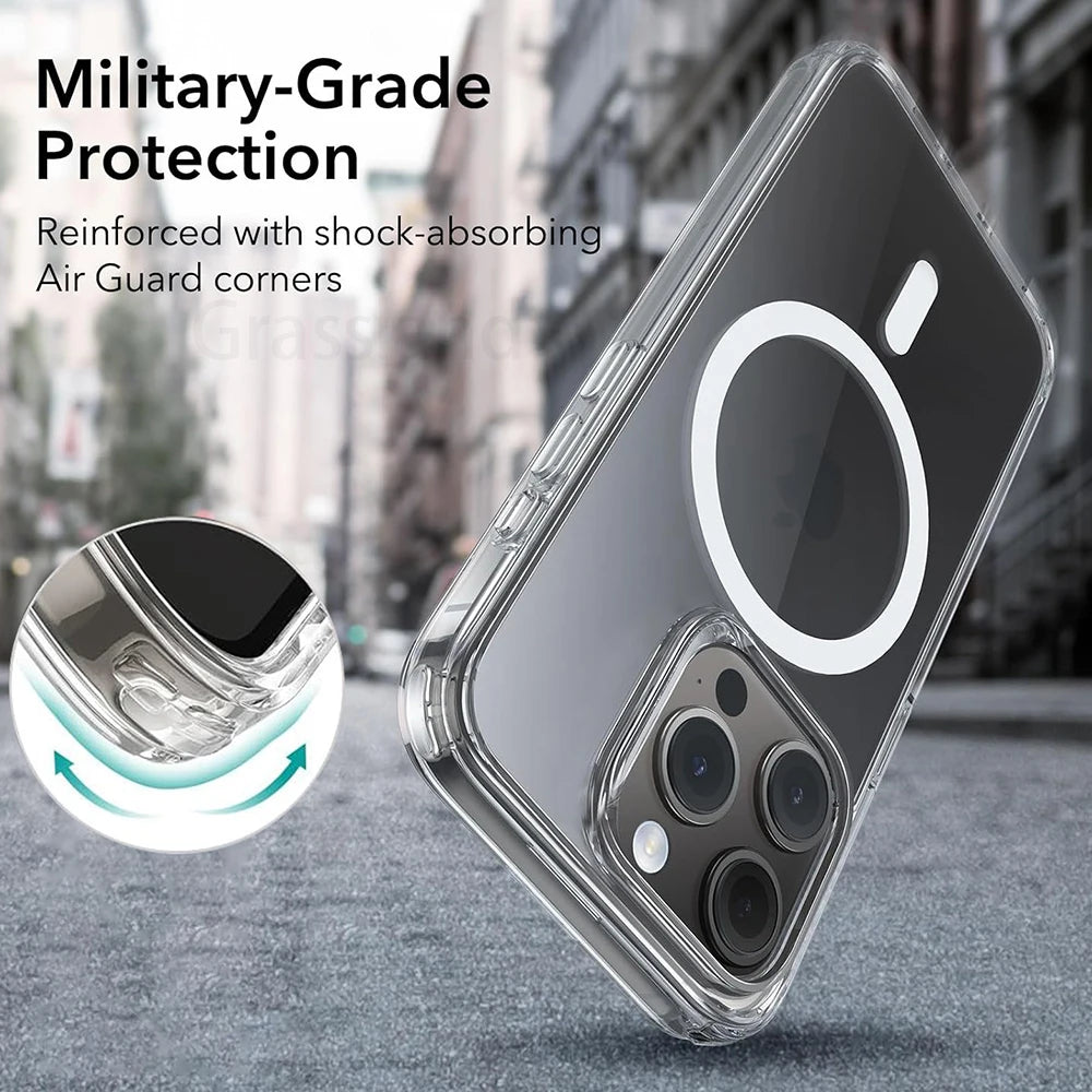 Luxury Transparent MagSafe Case
