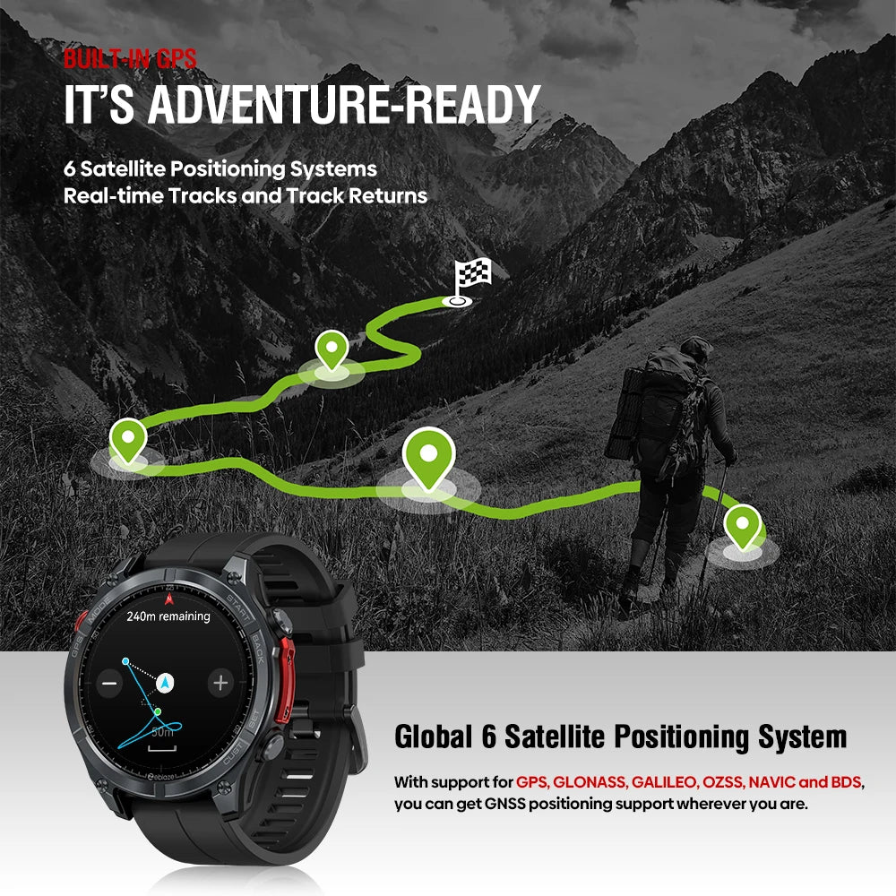 Zeblaze Stratos 4 Outdoor GPS Smartwatch