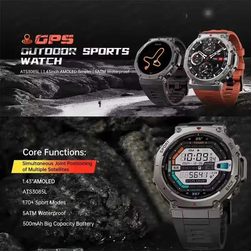 T-Rex 3 Ultra 5ATM Sports Smartwatch